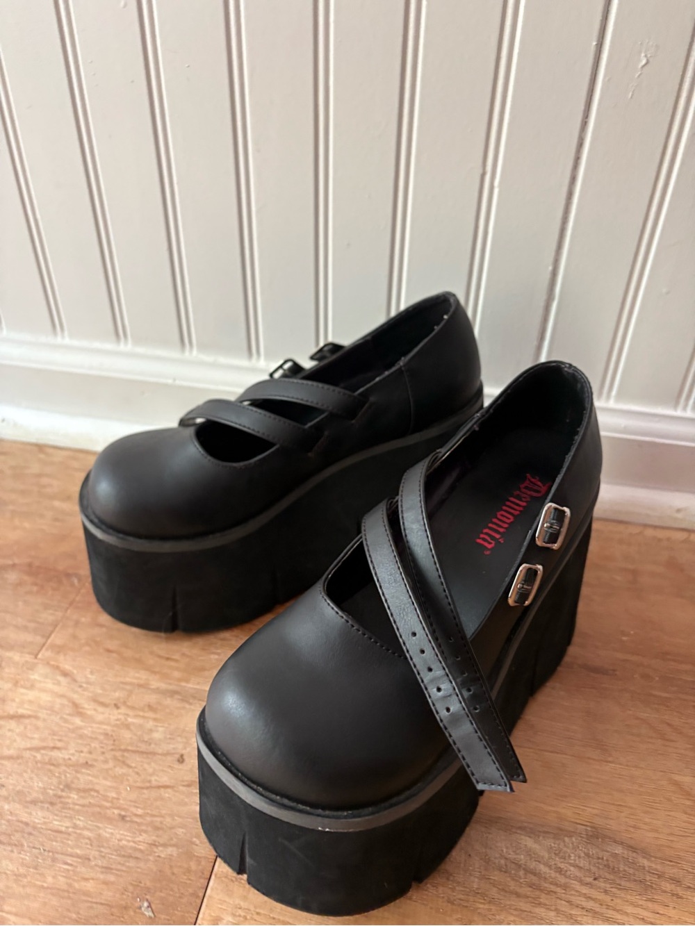 Demonia platform Mary Janes black - Picture 4 of 8